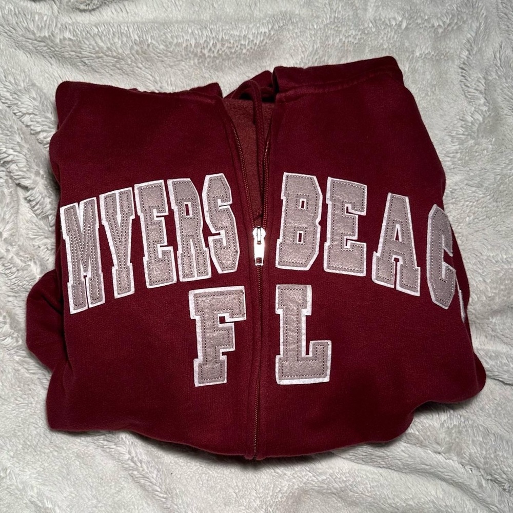 ft myers beach full zip red
